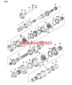 Kamień przesuwki  skrzyni  Jimny skrzynia R72    