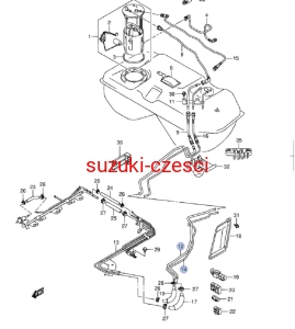 Przewód rurka paliwa Grand Vitara  II 2,0