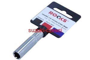 ROOKS NASADKA 1/4" 8 MM 6-KĄTNA DŁUGA
