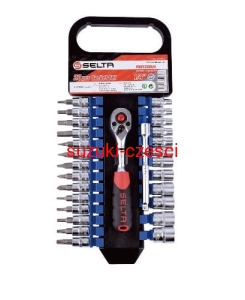 SELTA ZESTAW NARZĘDZIOWY NA WIESZAKU, 1/4", 27 CZ