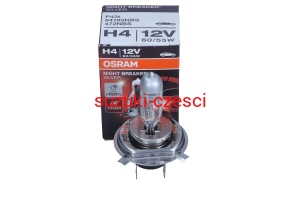 OSRAM ŻARÓWKA H4 12V/60/55W P43T +100% NIGHT BREAKER SILVER