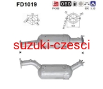 Filtr cząstek stałych Grand Vitara 1,9 ddis   BM Catalist