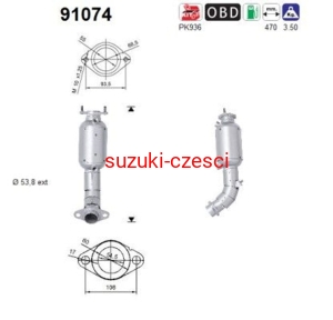 Katalizator  Grand Vitara II   1,6 /2,0   2005-     AS Catalyst