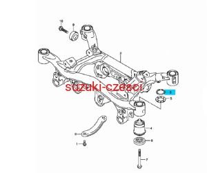 Śruba ramy tylnego zawieszenia Grand Vitara   