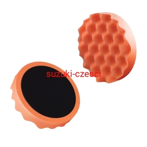 BOLL GĄBKA DO POLEROWANIA PROFILOWANA ŚR. 150MM / POMARAŃCZOWA / ŚREDNIA / NA RZEP