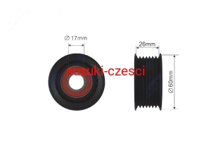 Rolka napinacza paska Grand Vitara II 2005-2015 NTY szer. 23,6 mm