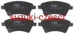 Zestaw klocków hamulcowych SX4 2006- TRW