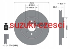 Tarcza hamulcowa Swift IV 2010-2017 Textar