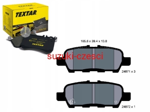 Zestaw klocków hamulcowych Grand Vitara II 2009- Textar