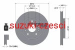 Tarcza hamulcowa Swift IV 2010-2017 Textar