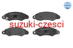 Zestaw klocków hamulcowych przód Swift II, Swift Kabriolet 1989-2005 Meyle