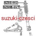 Górne mocowanie amortyzatora Grand Vitara  Febest — rysunek techniczny