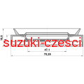 Uszczelniacz piasty i przegubu  Vitara/ Grand Vitara — rysunek techniczny