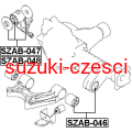 Tuleja mostu przedniego Grand Vitara 2005->  Febest — rysunek techniczny