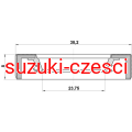 Uszczelniacz półosi przód Samurai / Jimny Febest — rysunek techniczny