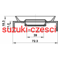 Uszczelniacz mostu Vitara /Grand Vitara/Samurai/Jimny 39x72,3x18,3 Febest — rysunek techniczny
